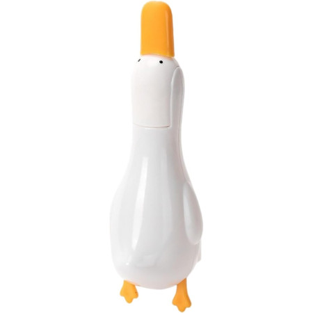 Cleste Multifunctional,  2in1, Cleste pentru Parul Cazut si Mini Racleta pentru Depuneri, din ABS, Model Rata, Alb