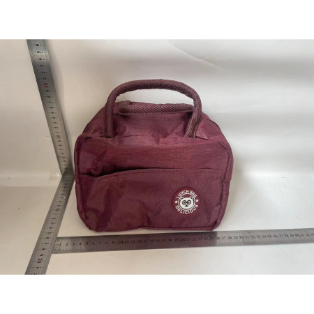 Geanta Termica pentru Pranz Cyrax, Multifunctionala, Compartimentata, Impermeabila, cu Manere, Buzunar Exterior, 22x14x19 cm, Rosu