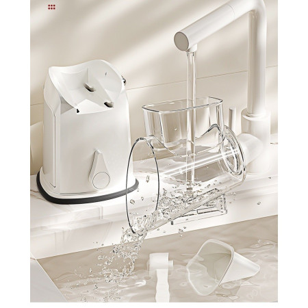 Razatoare Manuala, Cyrax, Rotativa cu Manivela, 6 Lame Interschimbabile, Anti-Stropire, 27 x 13 x 13 cm, Alb