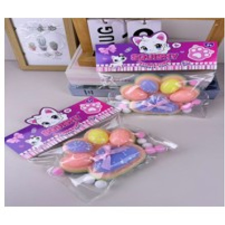 Jucarie Antistres Squishy, Cyrax, cu Revenire Lenta, Squeeze Toys, Model Cat Paw, 12.5x10.5 cm, 220g, +3 Ani, din TPR, Model 3, Multicolor