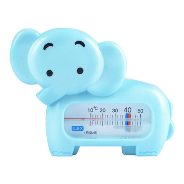 Termometru pentru Baie, Cyrax, Plutitor, Rezistent la apa, Multifunctional, Model Elefant, 11.5x9x2 cm, Albastru