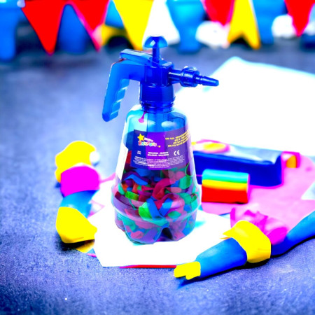 Set 300 de Baloane cu Apa, Cyrax, Rezervor de Apa de Umplut, 1.5L, Autosigilate, 34 x 27 x 10 cm, Multicolor