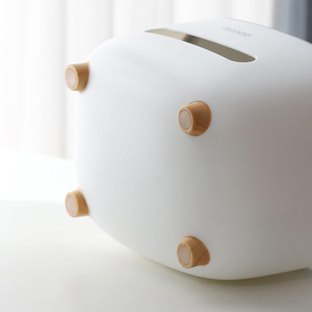 Suport pentru Servetele,  Cutie Multifunctionala, Design Minimalist, ABS, cu Suport pentru Obiectele Personale, pentru Birou, 21x12x12 cm, Roz