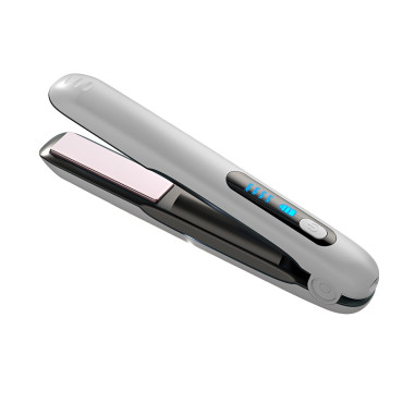 Placa de Par fara Fir, Cyrax, Adaptor Tip C, 4 Trepte de Temperatura, Tensiune 5V, Capacitate Baterie 5000 mAh, Indreptat, Ondulat, 23.5x3.3x4.5 cm, Alb