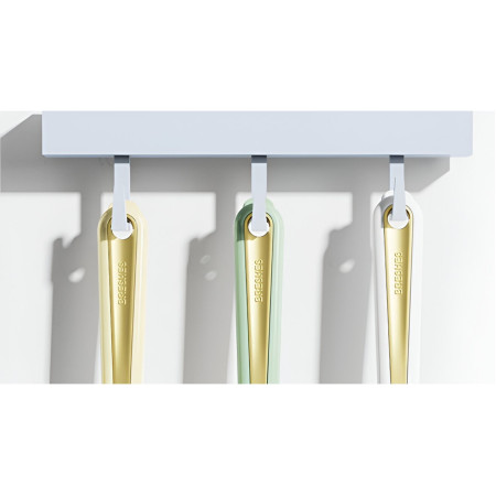 Perie de Sarma pentru Bucatarie,  din Doua Bucati, Maner Lung cu Gaura de Prindere, Peri din Otel, Anti-Reziduu, Anti-Murdarie, 24.5x2.7x6.7cm, Verde