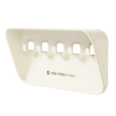 Raft de Depozitare cu Carlig,  Pentru Chei, Bijuterii, 20.3 x 4.6 x 10.3 cm, Alb