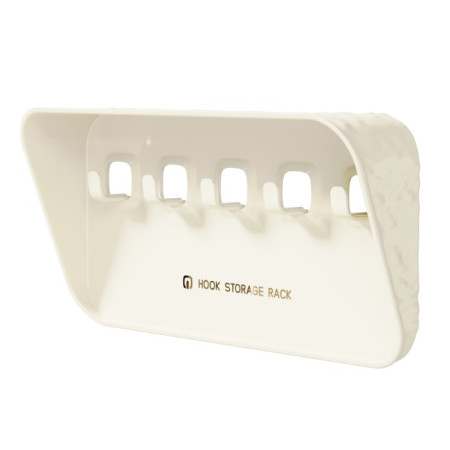 Raft de Depozitare cu Carlig,  Pentru Chei, Bijuterii, 20.3 x 4.6 x 10.3 cm, Alb