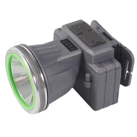 Lanterna LED de Montat pe Cap,  cu Raza Lunga de Zoom, Reincarcabila USB, Far Telescopic, Rezistent la Apa, Reglabil, pentru Pescuit in Aer Liber, Camping, Lumina Puternica, Lanterna, 8.6x7.5x6.5cm, Gri
