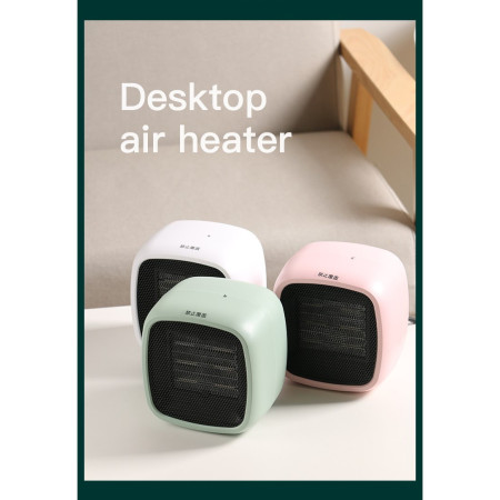 Mini radiator electric portabil  800 W, 2 trepte, 150x120x175 mm, roz