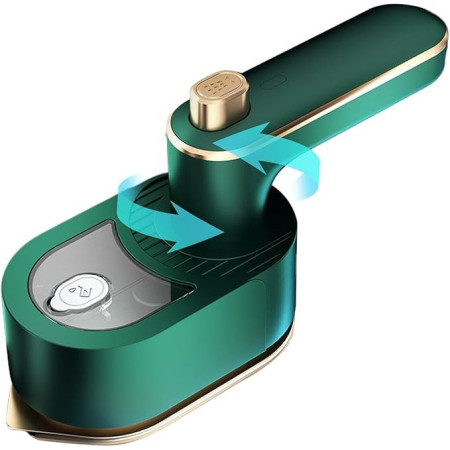 Mini Fier de Calcat,  Pliabil si Portabil, Calcare Verticala/Orizonala, cu Abur, 50 ml, 40W, 10.5 x 12 cm, Verde
