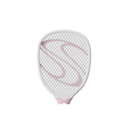 Paleta Electrica pentru Tantari, Muste sau Insecte LED,  Plastic, Casa si Gradina, Anti-insecte, Alb-Roz