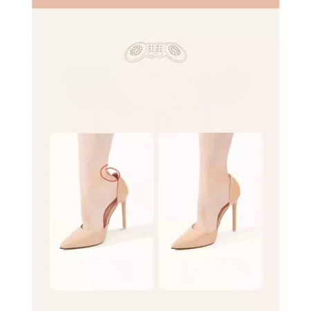 Set 2 Branturi cu Pernute pentru Calcai,  Suport Interior pentru Incaltaminte, Marime Universala, Aderent pe Piele, Crem