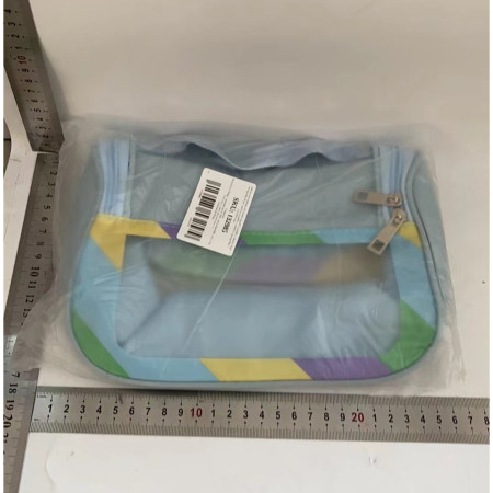 Geanta Cosmetice de Voiaj Cyrax, Impermeabila, Translucida Mata, 22 x 16 x 14 cm, Albastru