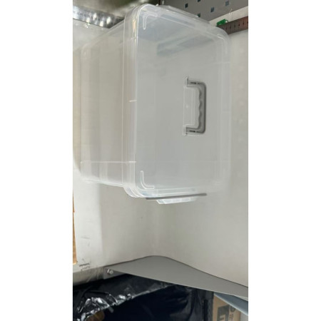 Cutie De Depozitare,  Tip Valiza, pentru Alimente, Jucarii, Accesorii, Transparenta, Marime M, 31.5x23x19 cm