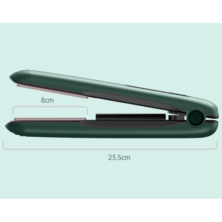 Placa de Par fara Fir, Cyrax, Adaptor Tip C, 4 Trepte de Temperatura, Tensiune 5V, Capacitate Baterie 5000 mAh, Indreptat, Ondulat, 23.5x3.3x4.5 cm, Verde