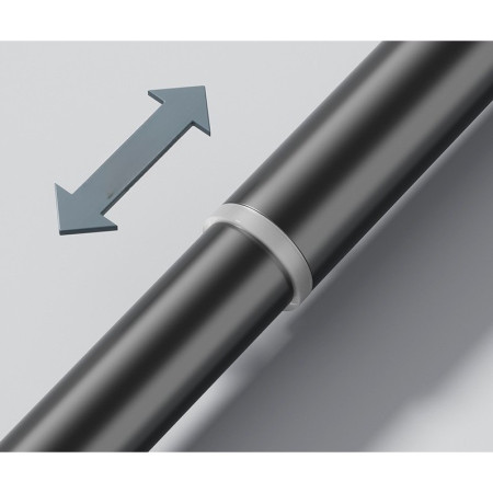 Bara Telescopica Multifunctionala,  din Otel Inoxidabil si ABS, Utilizare Universala, Extensie 220 - 240 cm, Fara Perforare Perete, Negru