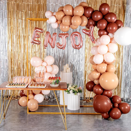 Balon Folie Metalizata Litera Y, Cyrax, 40 cm, Umflati cu Heliu sau Aer, Ambalaj Individual, Pai inclus, Rose Gold