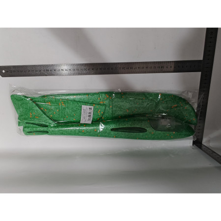 Avion planor din polistiren in punga , lungime 47 cm , Verde, cu lumini pe cap, Cyrax