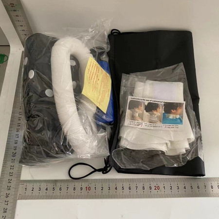 Set Gonflabil pentru Spalat pe Cap, Cyrax, pentru Copii, Femei Insarcinate si Varstnici, 81 x 60 x 38 cm, Ajustabil, Negru