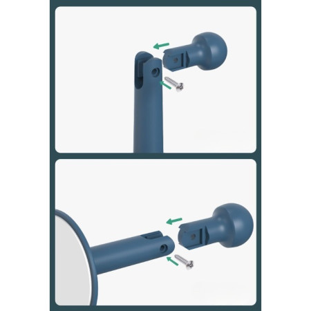 Opritor de Usa,  din Silicon, cu Prindere de Podea, Anti-Coliziune, 5.5 x 5.5 x 5.5cm, Albastru