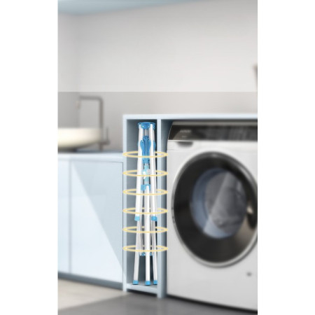 Uscator de  Rufe,  Tip Umbrela, Pliabil, Telescopic, pentru Interior-Exterior, cu Patru Tije, Picior Anti-Alunecare, Inaltime Ajustabila, 108 pana la 165 cm