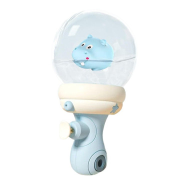 Pistol cu Apa pentru Copii, Cyrax, Multifunctional, Capacitate 300 mL, Model Hipopotam, 9x9x17cm, Plastic, Albastru