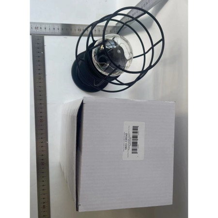 Lampa Decorativa cu Leduri,  Model Pahar de Vin, cu Baterii, 13 x 13 x 28 cm, Suport Negru, Lumina Alb Cald