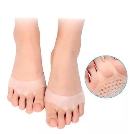 Set 2 Branturi cu Gel,  pentru Metatarsiene, Pernute din Silicon Gel, Universale, Separator Corectie Pozitie Degete Picior, Crem