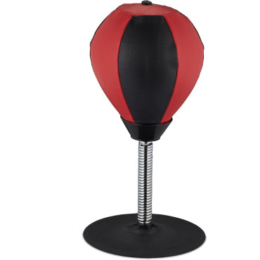 Jucarie Interactiva, Cyrax, Model Sfera de Box cu Suport de Masa, Inaltime Reglabila, +3 Ani, 10.5 x 20 x 23.5 cm, Rosu/ Negru