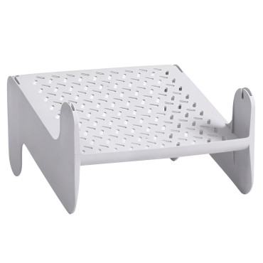 Suport pentru Pantofi,  cu Doua Straturi, Organizator, Antiderapant și Durabil, 26x24.8x16 cm, Alb