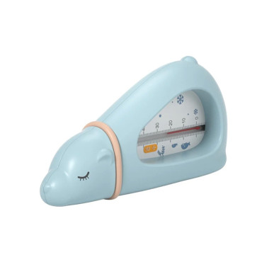 Termometru pentru Baie, Cyrax, Plutitor, Rezistent la apa, Multifunctional, Model Urs Polar, 15x7.5x4 cm, Albastru