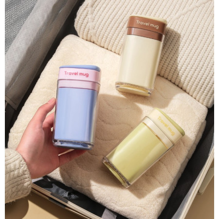 Cana Multifunctionala pentru Voiaj,  cu Functii de Depozitare si Suport Articole Igiena Dentara, 13 x 6.8 x 6 cm, Roz Mov