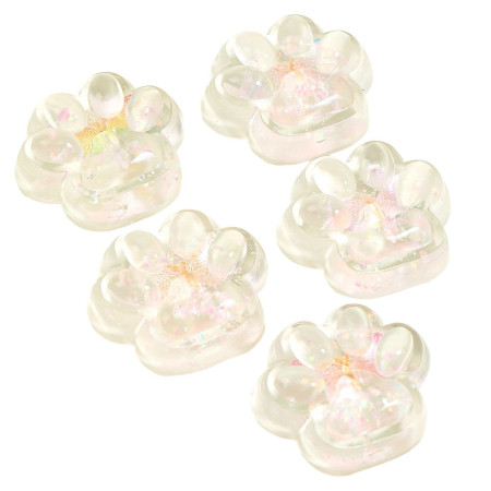 Jucarie Antistres Squishy, Cyrax, Labuta de Pisica Pufoasa, cu Revenire Lenta, 7 x 6.5 cm, Model Fluturi, Multicolor