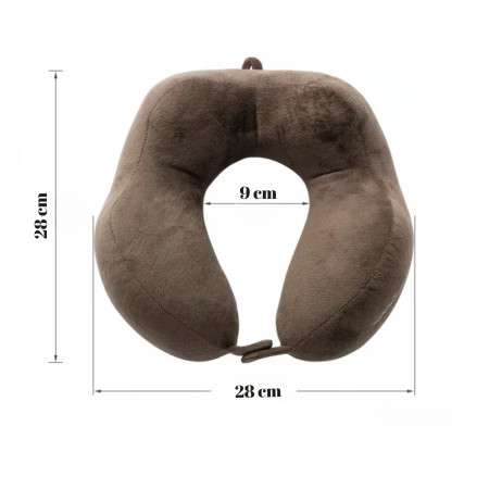 Perna de Calatorie,  Pentru Gat, din Bumbac, cu 4 Cocoase, Ajustabila, Maro
