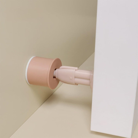 Opritor de Usa,  din Silicon, Model Magicial, cu Prindere de Perete, Anti-Coliziune, 4x 8.5 cm, Roz