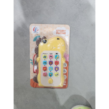 Jucarie Interactiva, Cyrax, Telefon Inteligent, Model Dinozaur, Functii Educative, Muzicale si Voce, 4-6 ani, 19 x 11.5 cm, din Plastic, Galben