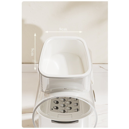 Razatoare Manuala, Cyrax, Rotativa cu Manivela, 6 Lame Interschimbabile, Anti-Stropire, 27 x 13 x 13 cm, Turcoaz