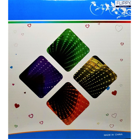 Decoratiune Luminoasa,  cu Cablu USB, Model Flamingo, Alb Rece, 17 cm