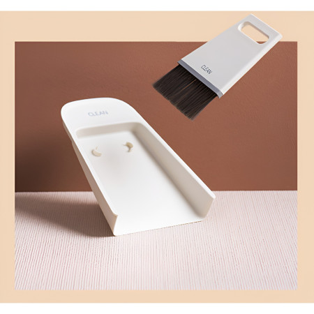 Set Mini Matura si Faras,  Uz Casnic, Doua Perii, pentru Birou, Bucatarie, Casa, 19.5x13.8x3.6 cm, Gri