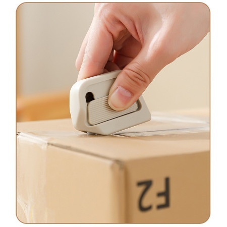 Cutter Portabil, Cyrax, din ABS, Magnetic, Lama Ceramica, Autoretractabila, Universal, Alb