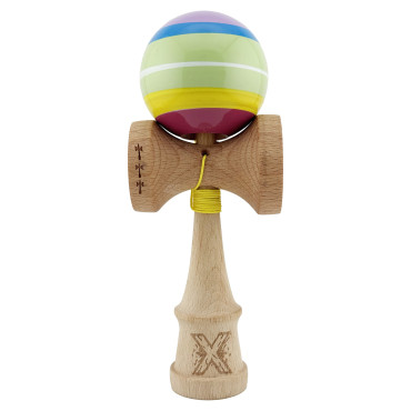 Kendama X SPECTRUM Originala, Profesionala, Cyrax, Big Cups V2, Super Sticky Legendary Cupe Mari, Rulment Metalic cu Ata 55 cm, Multicolor