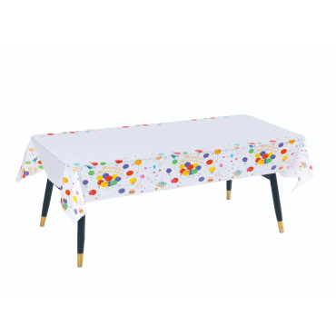 Fata de Masa Dreptunghiulara, Cyrax, Impermeabila, Anti-pete, pentru Petreceri, 180 x 108 cm, Multicolor