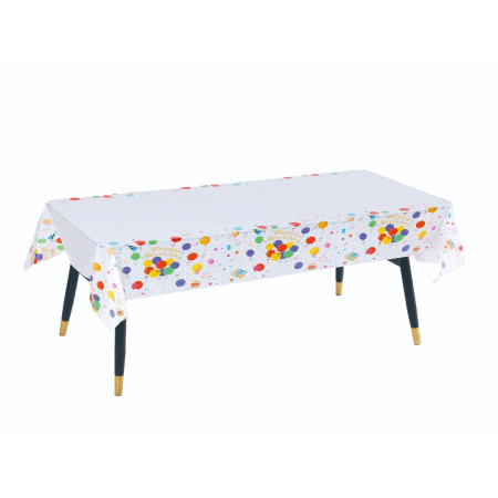 Fata de Masa Dreptunghiulara, Cyrax, Impermeabila, Anti-pete, pentru Petreceri, 180 x 108 cm, Multicolor