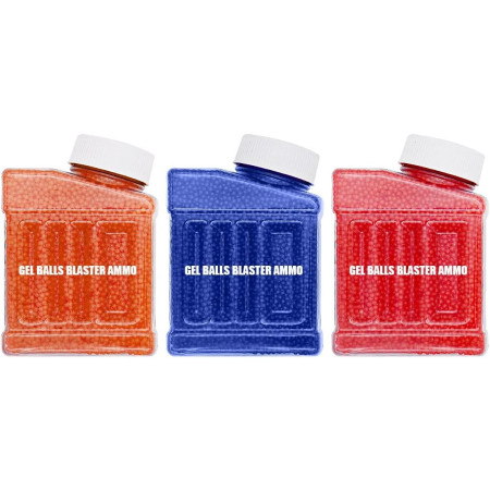 Munitie, Cyrax, 20.000 Bile Gel pentru pistoale de jucarie Gel Blaster 10.5x8 mm, Albastru