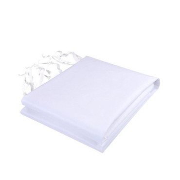 Perete Lateral Cort Evenimente 18 m,  material textil oxfort 700D Alb