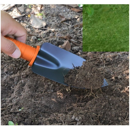 Set 12 accesorii pentru gradinarit  geanta depozitare inclusa, otel inoxidabil, 37 x 27 cm, portocaliu