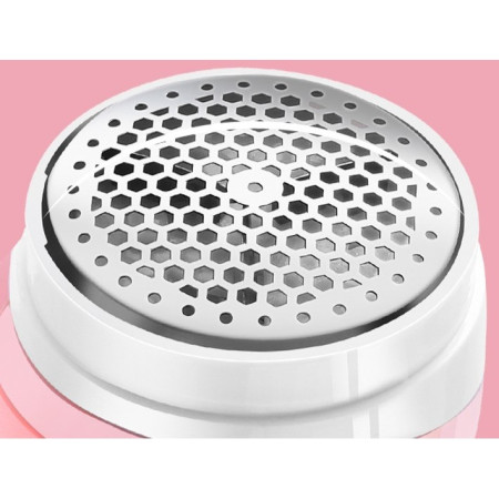 Aparat Pentru Curatat Scame, Par Si Praf,  Pentru Diferite Tipuri De Material, Cu Lame Din Otel Inoxidabil, Incarcare Prin USB Type-C, Cu Perie De Curatare si Cablu USB Incluse, 13.5x9 cm, Roz