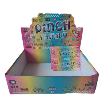 Cutie de Ambalare pentru Set 12 Jucarii Antistres Squishy, Cyrax, din Carton, 14 x 14 x 14 cm, Multicolor