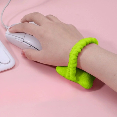 Suport de Mana,  Pernuta pentru Incheietura cu Banda Elastica, pentru Mouse, Moale, 7.5 x 7 cm, Verde