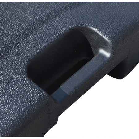 Baza umbrela din plastic,  patrata, 22 litri, neagra